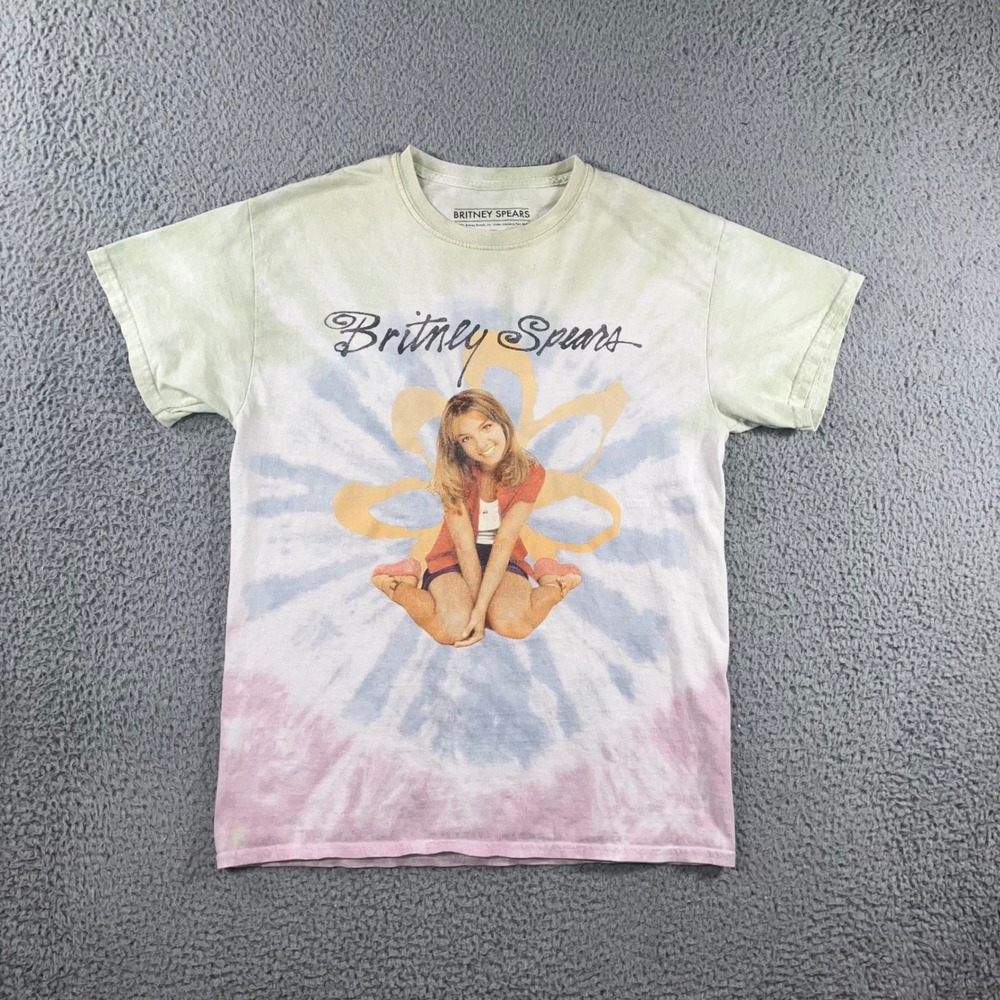 Britney Spears Graphic T-Shirt Women S/M Tie Dyeβ Pastel Y2K Pop Culture Tee